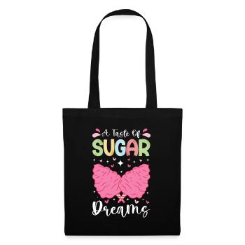 Cotton candy fairground funfair sweets - Tote Bag - black - Front