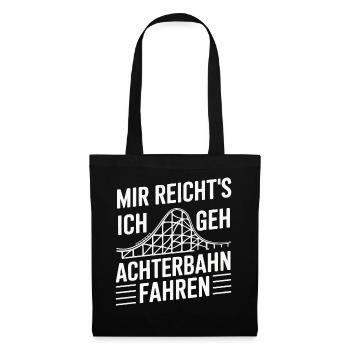 Roller Coaster Amusement Park Roller Coaster - Tote Bag - black - Front