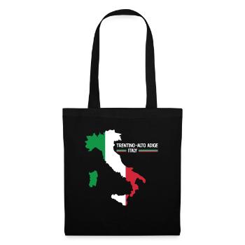 Trentin-Haut-Adige Italie Carte Région Italie - Sac en tissu - noir - Devant