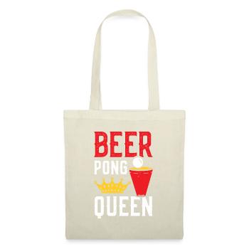 Beer Pong Queen - Stoffbeutel - Natur - Vorne