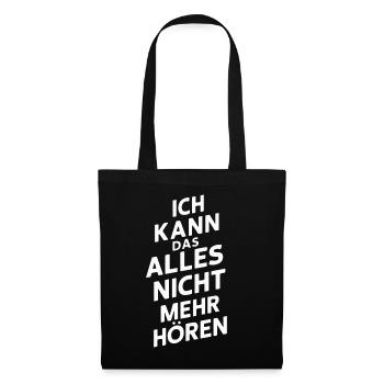 Sarcasme Ironie Drôle Paroles sarcastiques - Sac en tissu - noir - Devant