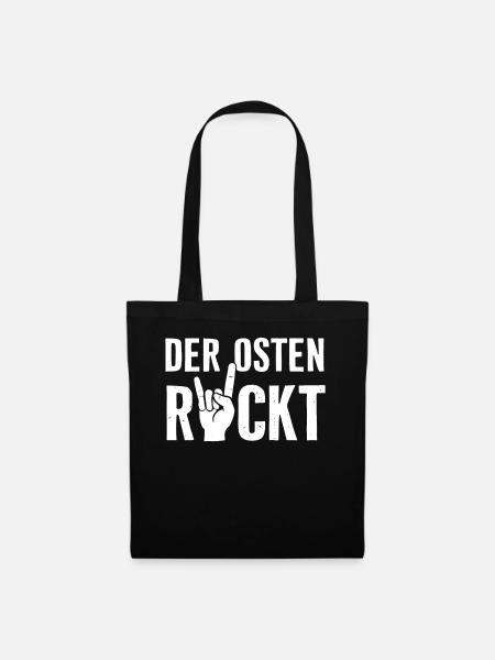 Ostdeutschland Osten Ossi DDR Heimat Ostblock - Stoffbeutel - Schwarz