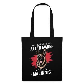 Malinois Belgian Shepherd Dog Dogs - Tote Bag - black - Front
