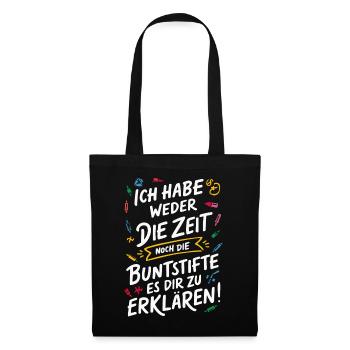 Sarcasme Ironie Drôle Paroles sarcastiques - Sac en tissu - noir - Devant
