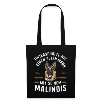 Malinois Belgian Shepherd Dog Dogs - Tote Bag - black - Front