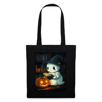Cadeau d’Halloween Femmes Hommes Enfants Décoration - Sac en tissu - noir - Devant
