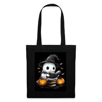 Cadeau d’Halloween Femmes Hommes Enfants Décoration - Sac en tissu - noir - Devant