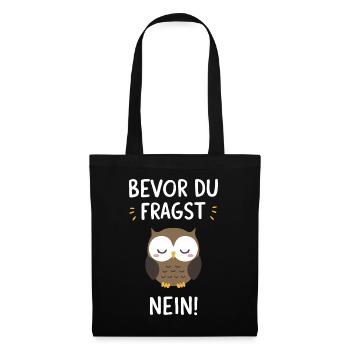 Night Owl Owl Owl Bird - Tote Bag - black - Front