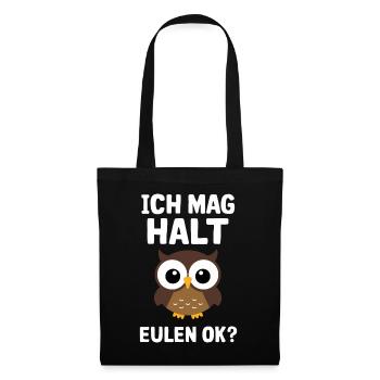 Night Owl Owl Owl Bird - Tote Bag - black - Front