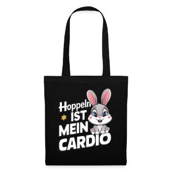 Bunny Bunnies Lapin Animal de compagnie - Sac en tissu - noir - Devant