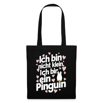 Pinguin Zwergpinguine Kaiserpinguin - Stoffbeutel - Schwarz - Vorne