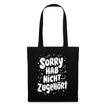 Sarcasme Ironie Drôle Paroles sarcastiques - Sac en tissu - noir - Devant
