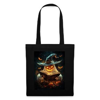 Cadeau d’Halloween Femmes Hommes Enfants Décoration - Sac en tissu - noir - Devant