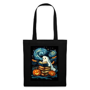 Cadeau d’Halloween Femmes Hommes Enfants Décoration - Sac en tissu - noir - Devant
