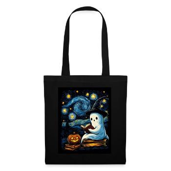 Cadeau d’Halloween Femmes Hommes Enfants Décoration - Sac en tissu - noir - Devant