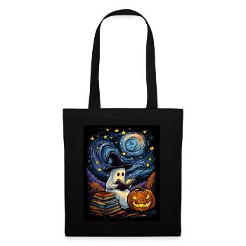 Cadeau d’Halloween Femmes Hommes Enfants Décoration - Sac en tissu - noir - Devant