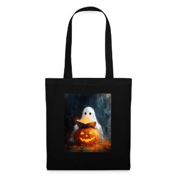 Cadeau d’Halloween Femmes Hommes Enfants Décoration - Sac en tissu - noir - Devant