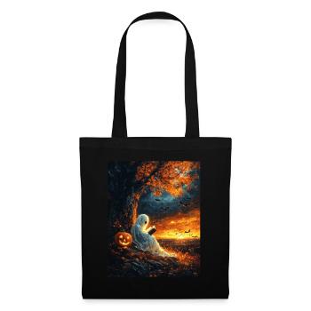 Cadeau d’Halloween Femmes Hommes Enfants Décoration - Sac en tissu - noir - Devant