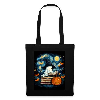 Cadeau d’Halloween Femmes Hommes Enfants Décoration - Sac en tissu - noir - Devant
