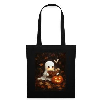 Cadeau d’Halloween Femmes Hommes Enfants Décoration - Sac en tissu - noir - Devant