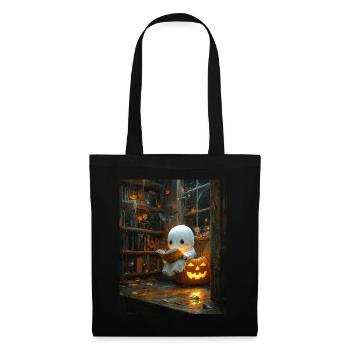 Cadeau d’Halloween Femmes Hommes Enfants Décoration - Sac en tissu - noir - Devant