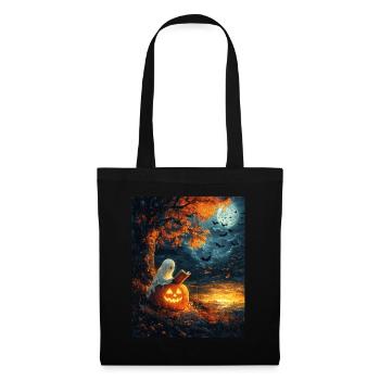 Cadeau d’Halloween Femmes Hommes Enfants Décoration - Sac en tissu - noir - Devant