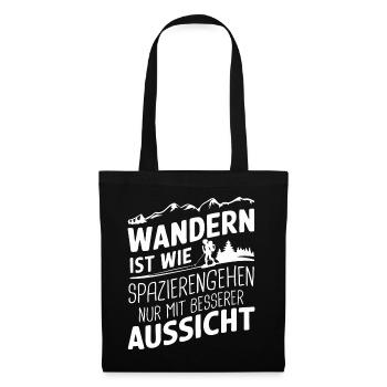 Hiking Hikers Hike Mountains Forest - Tote Bag - black - Front