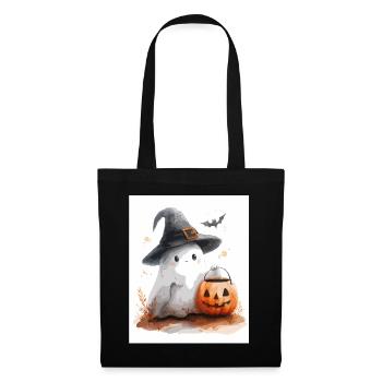 Cadeau d’Halloween Femmes Hommes Enfants Décoration - Sac en tissu - noir - Devant
