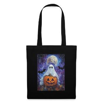Cadeau d’Halloween Femmes Hommes Enfants Décoration - Sac en tissu - noir - Devant