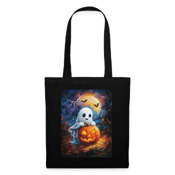 Cadeau d’Halloween Femmes Hommes Enfants Décoration - Sac en tissu - noir - Devant