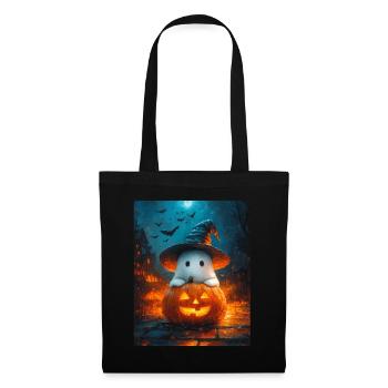 Cadeau d’Halloween Femmes Hommes Enfants Décoration - Sac en tissu - noir - Devant