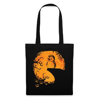Pinguin Halloween gruseliger Pinguin-Liebhaber - Stoffbeutel - Schwarz - Vorne