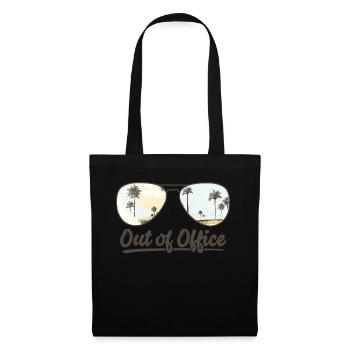 Out of Office Sunglasses Summer Vacation - Tote Bag - black - Front