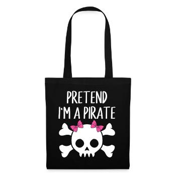 Costume d’Halloween Faites semblant d’être un pirate - Sac en tissu - noir - Devant