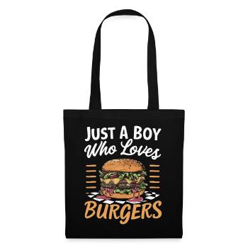 Burger Fast Food Hamburger Cheesburger Burgers - Tote Bag - black - Front