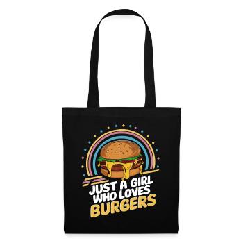 Burger Fast Food Hamburger Cheesburger Burgers - Tote Bag - black - Front