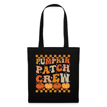 Groovy Pumpkin Patch Crew Fall Pumpkins - Tote Bag - black - Front