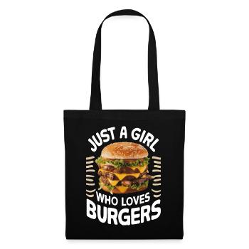 Burger Fast Food Hamburger Cheesburger Burgers - Tote Bag - black - Front