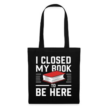 Bücher Buch lesen Bücherei Bibliothek Bücherwurm - Stoffbeutel - Schwarz - Vorne