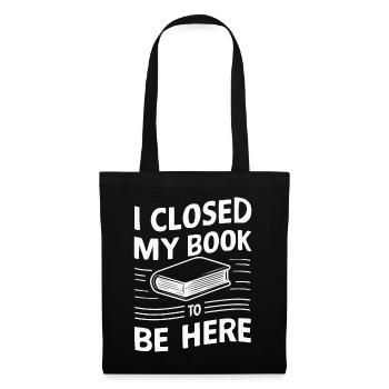 Bücher Buch lesen Bücherei Bibliothek Bücherwurm - Stoffbeutel - Schwarz - Vorne
