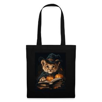 Halloween Cadeau Femmes Lion Hommes Enfants Décoration - Sac en tissu - noir - Devant