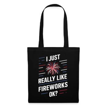 Pyrotechniker Feuerwerk Pyrotechnik - Stoffbeutel - Schwarz - Vorne