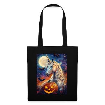 Cadeau d’Halloween Femmes Licorne Hommes Enfants - Sac en tissu - noir - Devant