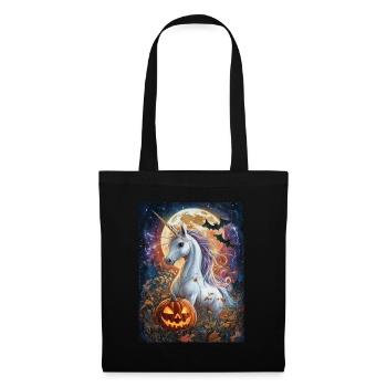 Cadeau d’Halloween Femmes Licorne Hommes Enfants - Sac en tissu - noir - Devant