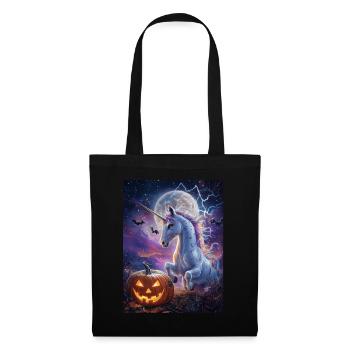 Cadeau d’Halloween Femmes Licorne Hommes Enfants - Sac en tissu - noir - Devant