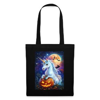Cadeau d’Halloween Femmes Licorne Hommes Enfants - Sac en tissu - noir - Devant