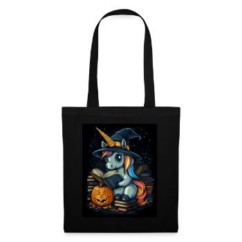 Cadeau d’Halloween Femmes Licorne Hommes Enfants - Sac en tissu - noir - Devant