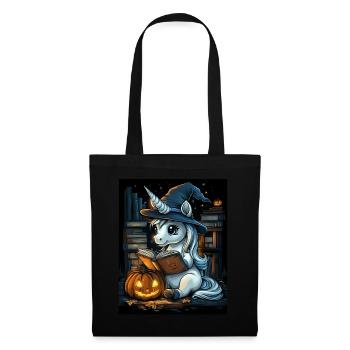 Cadeau d’Halloween Femmes Licorne Hommes Enfants - Sac en tissu - noir - Devant