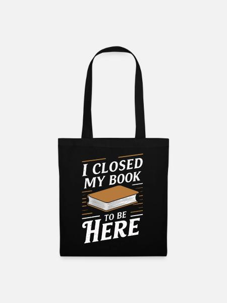 Bücher Buch lesen Bücherei Bibliothek Bücherwurm - Stoffbeutel - Schwarz