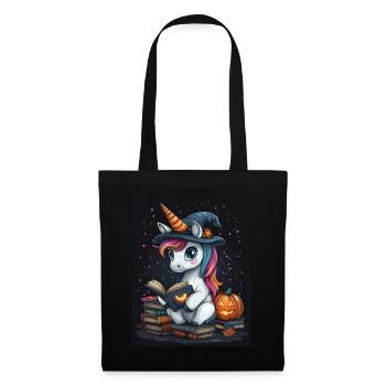 Cadeau d’Halloween Femmes Licorne Hommes Enfants - Sac en tissu - noir - Devant